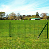 VidaXL Hek 25x1,7m staal groen