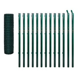 VidaXL Hek 25x1,7m staal groen