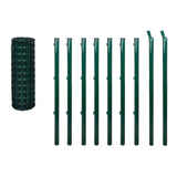 VidaXL Hek 10x0,8m staal groen