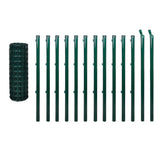 VidaXL Hek 25x1,2m staal groen
