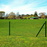 VidaXL Hek 25x1,2m staal groen