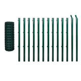 VidaXL Hek 25x1,5m staal groen