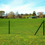 VidaXL Hek 25x1,5m staal groen