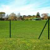 VidaXL Hek 25x1,7m staal groen
