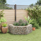 Vidaxl gabion plantenbak verhoogd zeshoekig 160x140x50 cm