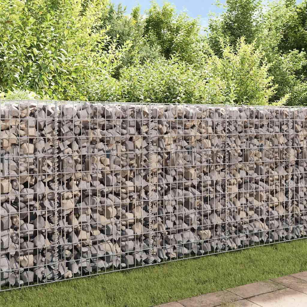 Vidaxl gabion mand 120x30x50 cm gegalvaniseerd staal