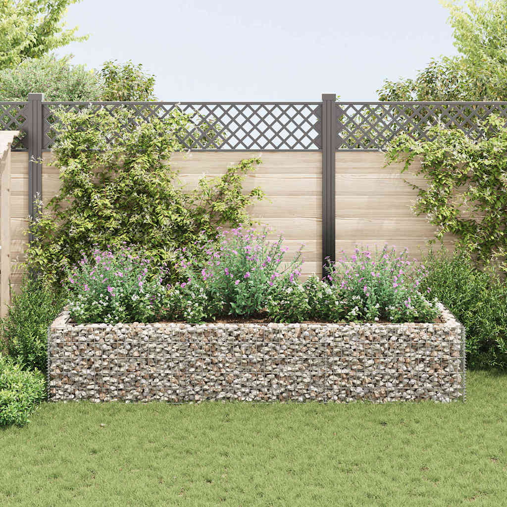 Vidaxl gabion plantenbak verhoogd 270x90x50 cm staal