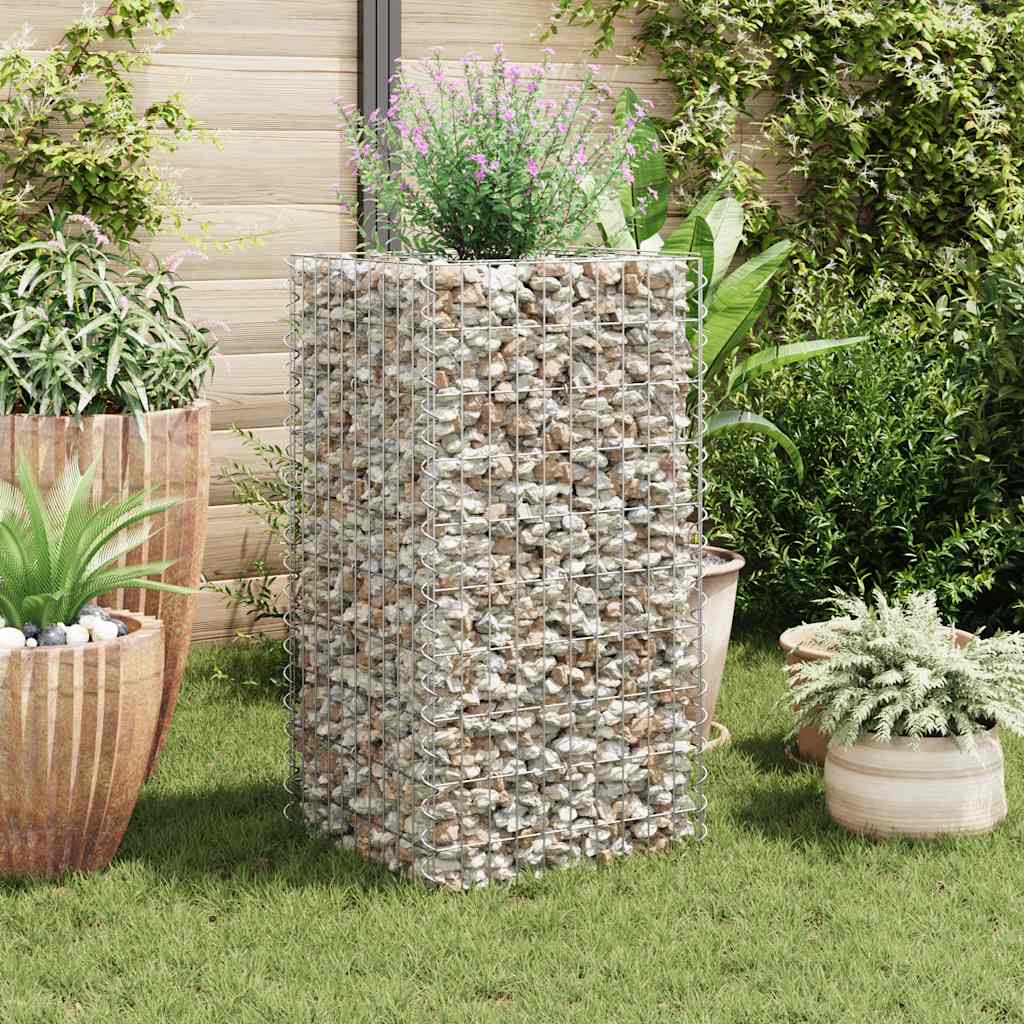 Vidaxl gabion plantenbak verhoogd 50x50x100 cm staal