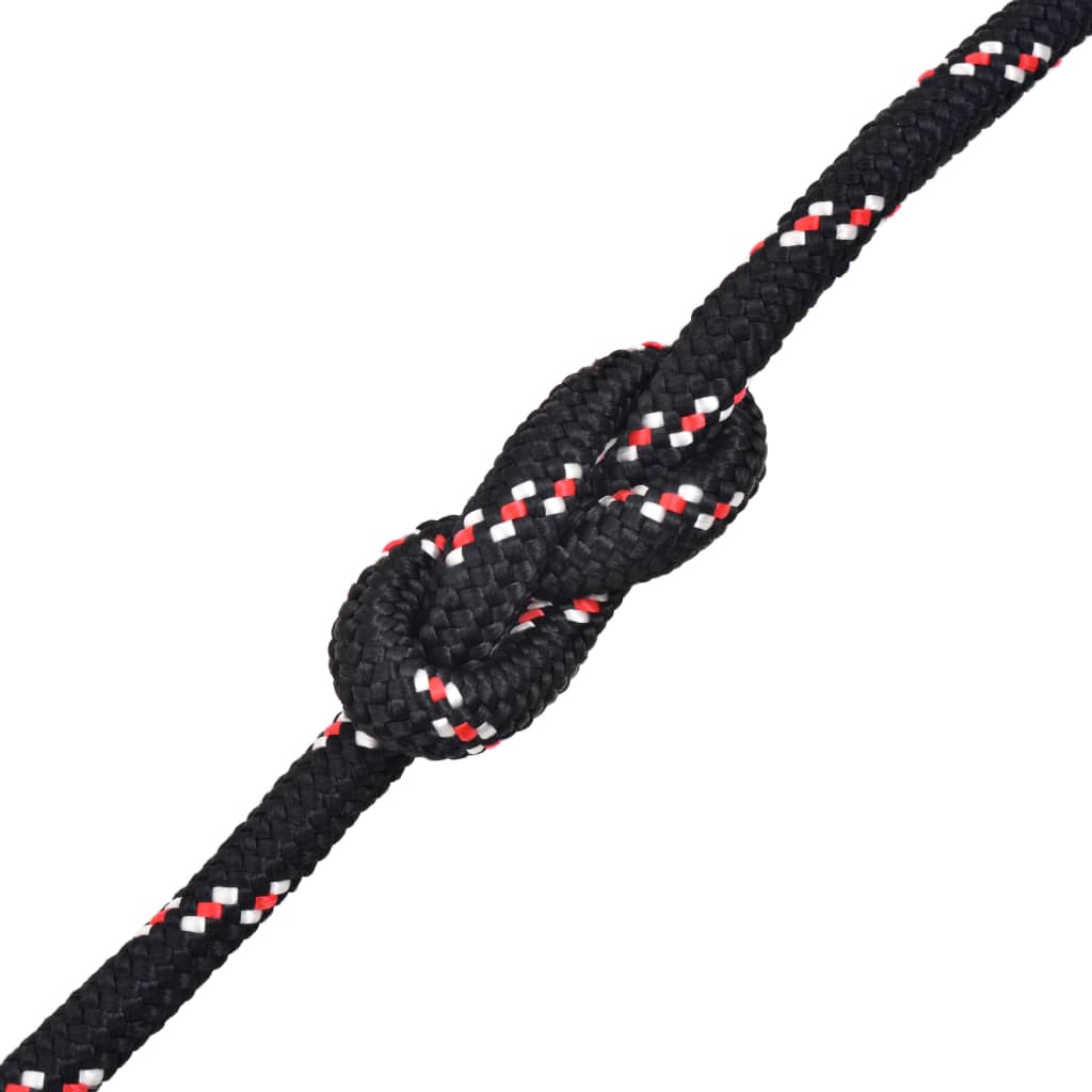 Vidaxl boot touw 10 mm 50 m polypropyleen zwart