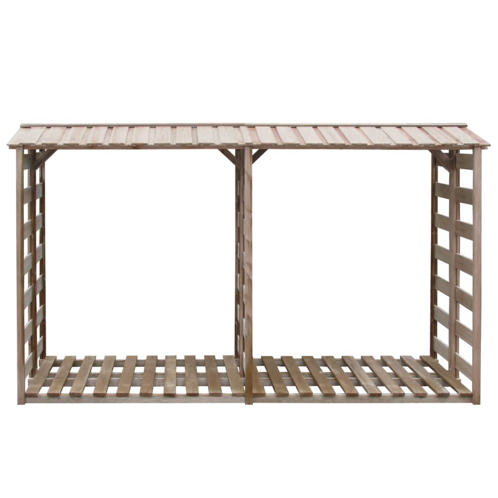 VidaXL Haardhoutopslag 300x90x176 cm geïmpregneerd groenenhout
