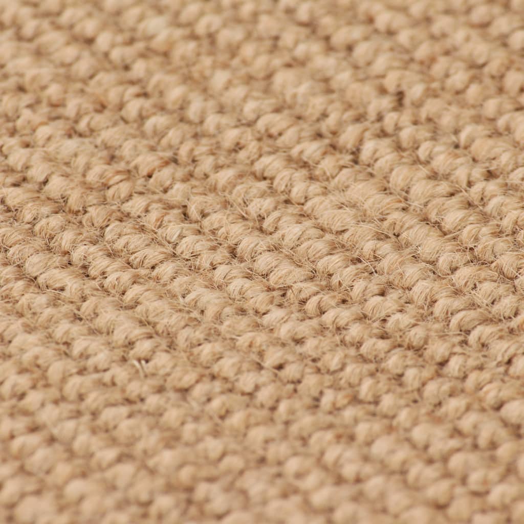 Vidaxl tapijt met latex onderkant 70x130 cm jute natuurlijk