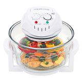 Vidaxl halogeen heteluchtoven met uitbreidingsring 1400 w 17 l
