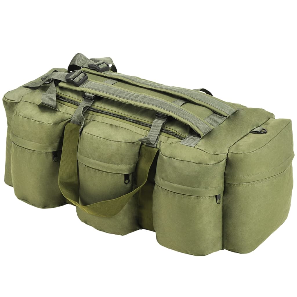 Vidaxl plunjezak 3-in-1 legerstijl 45 l olijfgroen