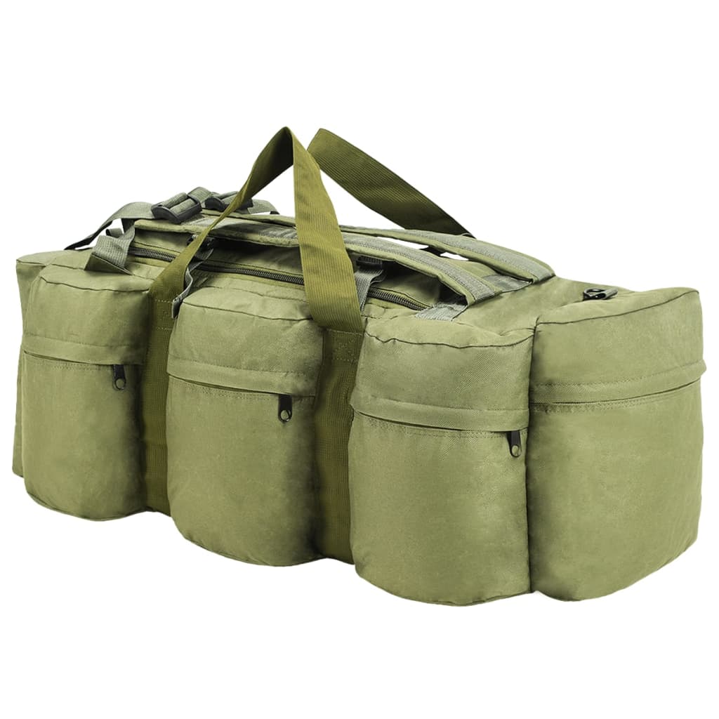 Vidaxl plunjezak 3-in-1 legerstijl 45 l olijfgroen
