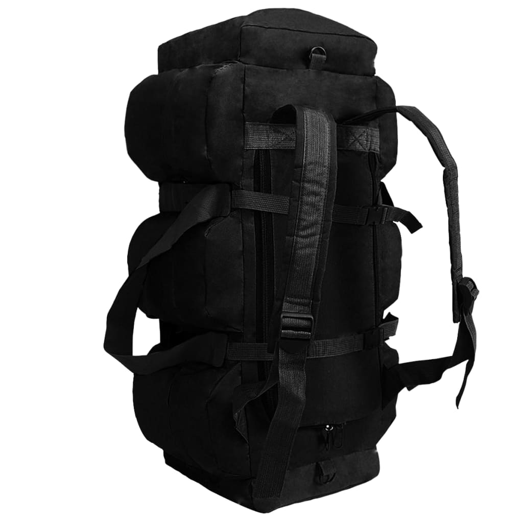 Vidaxl plunjezak 3-in-1 legerstijl 45 l zwart