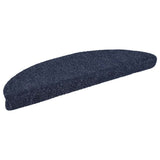 Vidaxl trapmat zelfklevend 56x17x3 cm naaldvilt blauw 15 st