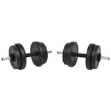 Vidaxl halterset 20kg 14-delig