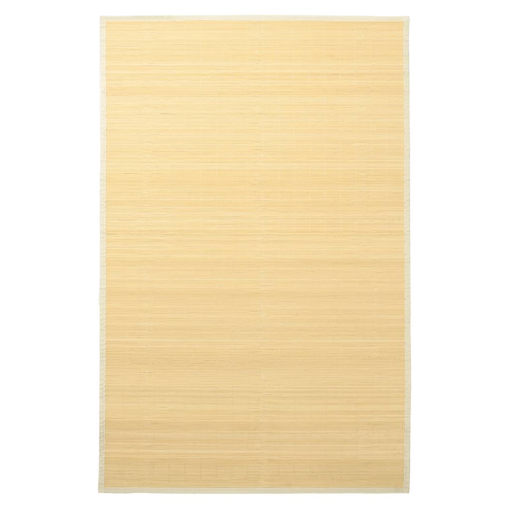 Vidaxl tapijt 100x160 cm bamboe natuurlijk