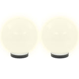 Vidaxl led-bollampen 2 st rond 20 cm pmma