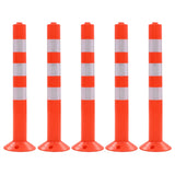Vidaxl verkeerspalen 75 cm kunststof 5 st