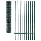 VidaXL Hek 20x1,5m staal groen