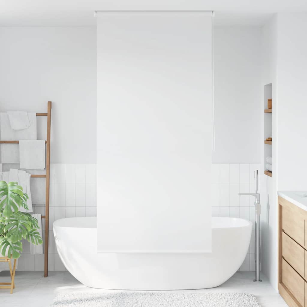 Vidaxl rolgordijn voor douche 100x240 cm wit