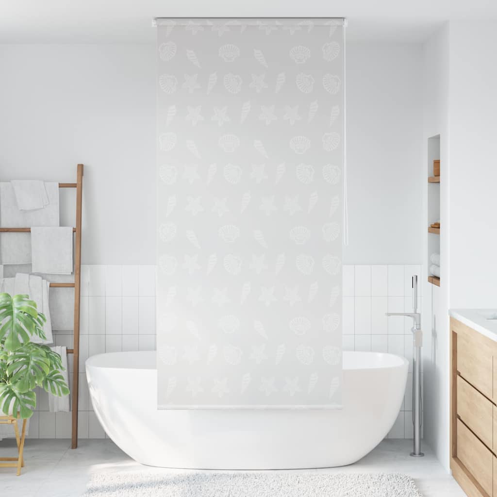 Vidaxl rolgordijn voor douche 80x240 cm zeester