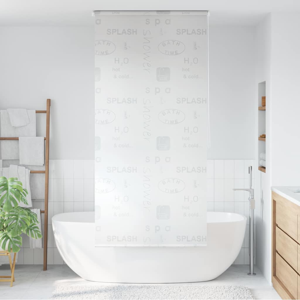 Vidaxl rolgordijn voor douche 120x240 cm splash