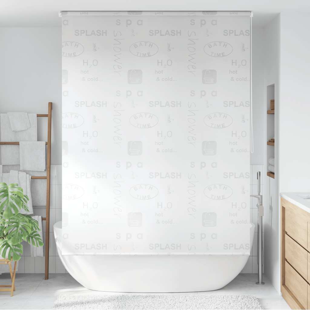 Vidaxl rolgordijn voor douche 140x240 cm splash