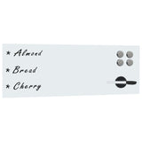Vidaxl whiteboard voor aan de wand magnetisch 60x20 cm glas