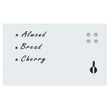 Vidaxl whiteboard voor aan de wand magnetisch 100x60 cm glas