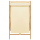 Vidaxl wasmand 42x41x64 cm cederhout en stof beige