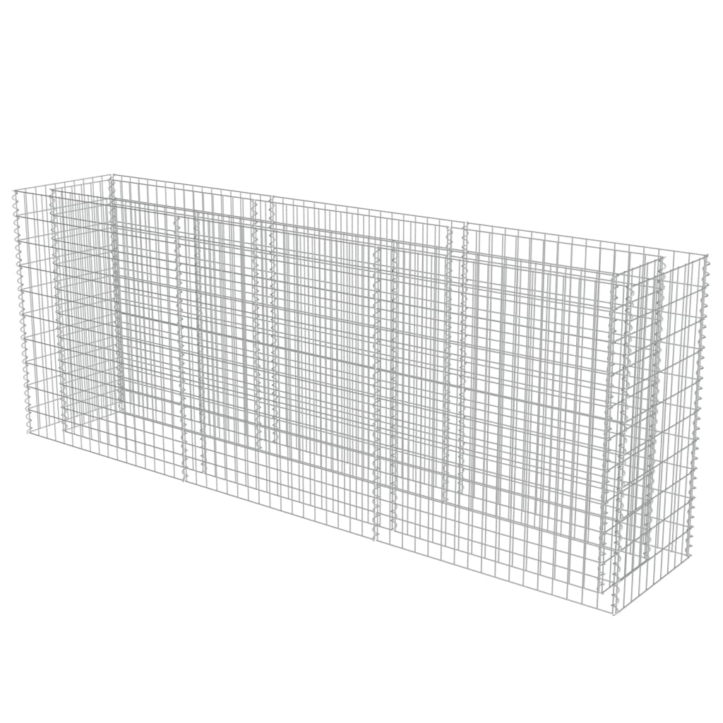 VidaXL Gabion plantenbak verhoogd 270x50x100 cm gegalvaniseerd staal