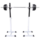 VidaXL Halster- squatrek met halterset 60,5 kg