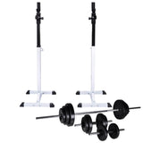 VidaXL Halster- squatrek met halterset 30,5 kg