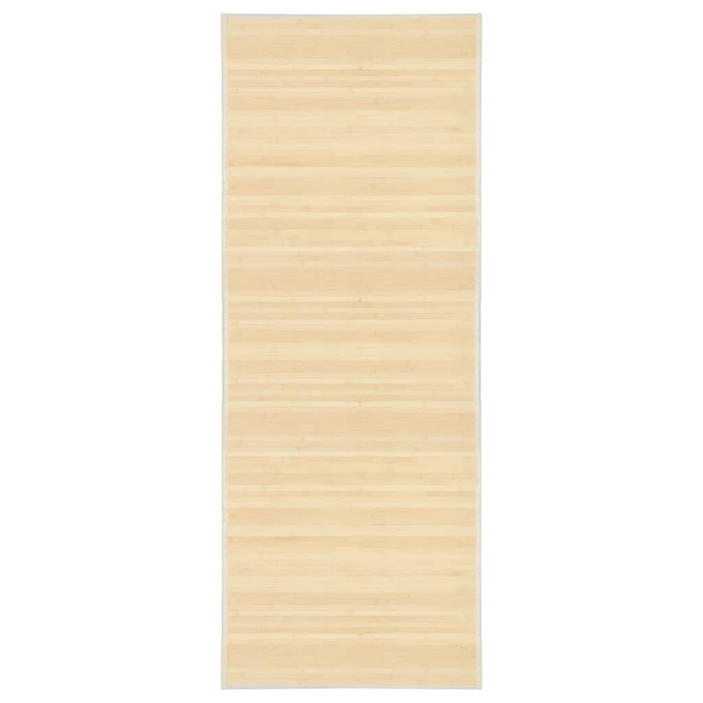 Vidaxl tapijt 80x200 cm bamboe natuurlijk