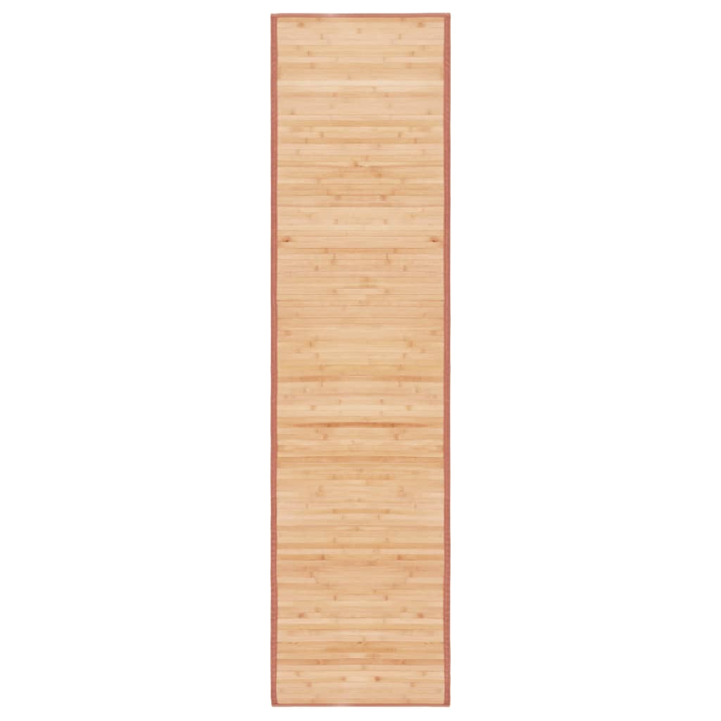 Vidaxl tapijt 80x300 cm bamboe bruin