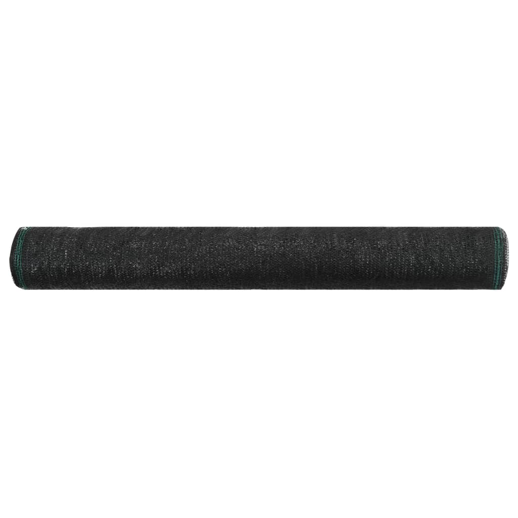 Vidaxl tennisscherm 1,2x25m hdpe zwart