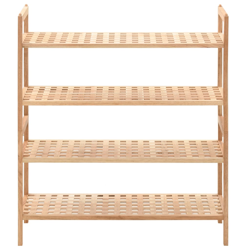 Vidaxl schoenenrek 69x26x81 cm massief walnotenhout
