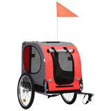 VidaXL Hondenfietskar rood en zwart