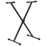 Vidaxl toetsenbordstandaard en -kruk zwart