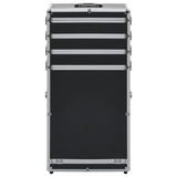 Vidaxl make-up trolley aluminium zwart