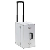 Vidaxl pilotentrolley 47x39x27 cm aluminium zilverkleurig