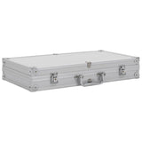 Vidaxl wapenkoffer aluminium abs zilverkleurig