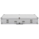 Vidaxl wapenkoffer aluminium abs zilverkleurig