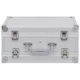 Vidaxl wapenkoffer aluminium abs zilverkleurig