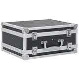 Vidaxl wapenkoffer aluminium abs zwart