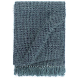 Vidaxl plaid 125x150 cm katoen indigo-blauw