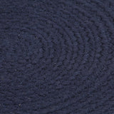 Vidaxl placemats 4 st rond 38 cm katoen effen marineblauw