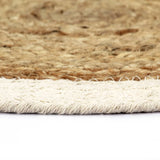 Vidaxl placemats 4 st rond 38 cm jute en katoen natuurlijk
